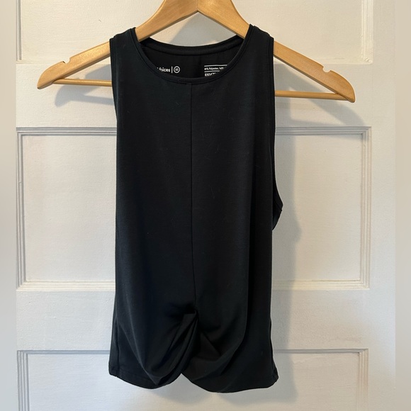 Outdoor Voices Ready Set Knot Black Crop Tank Top - Picture 9 of 9